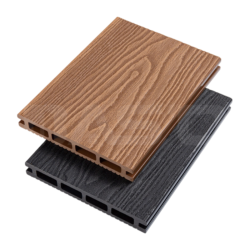 Non-Slip Dura UV repugnans 3D Profundum caelatum composita Decking Board 146mm x 21mm